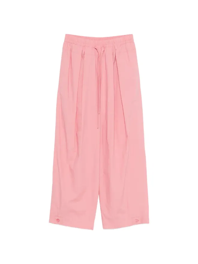 Erika Cavallini Erika Cavallini ドローコードプリーツパンツ - ピンクの商品画像