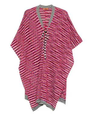 Missoni ストライプタイ付きポンチョ - サムネイル1