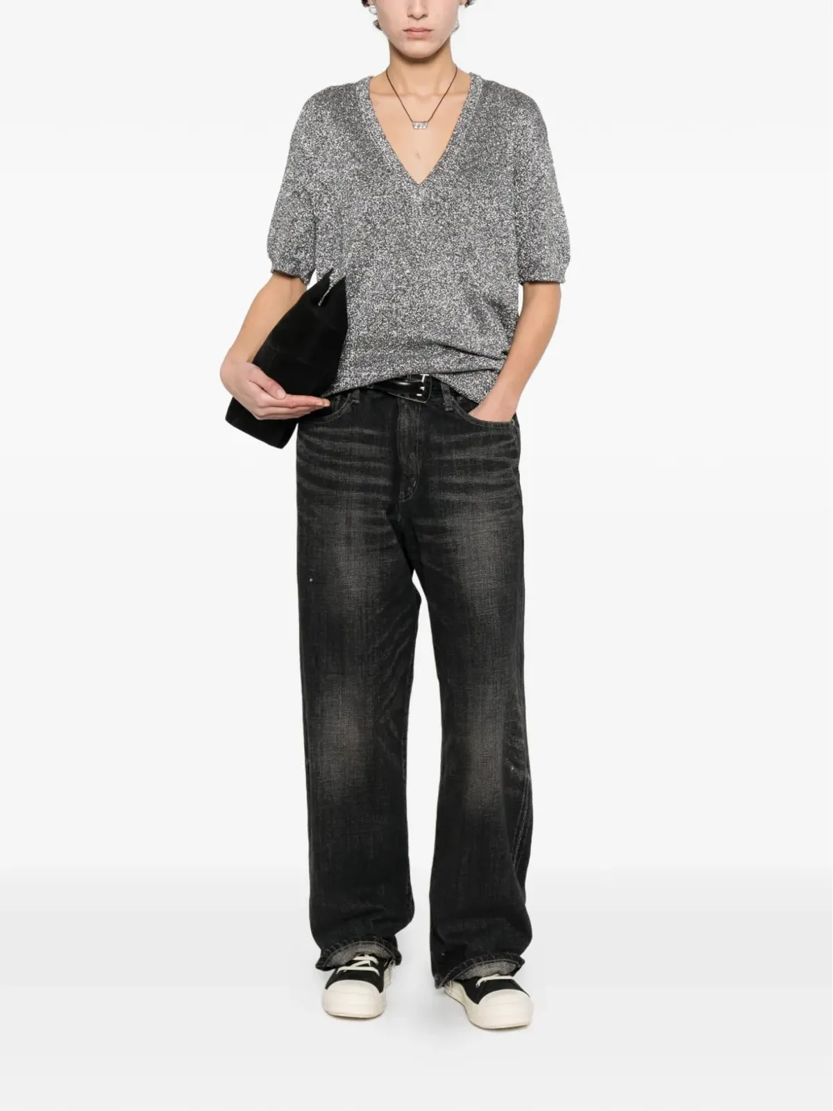 Circus Hotel Vネックの半袖トップス - 画像2