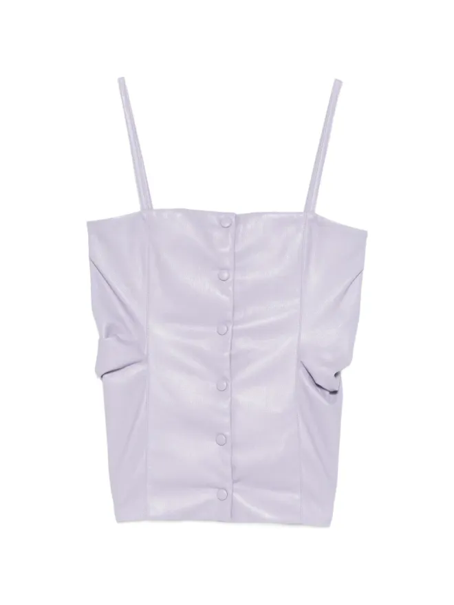 Erika Cavallini Erika Cavallini ボタンストラップブラウス - Purpleの商品画像