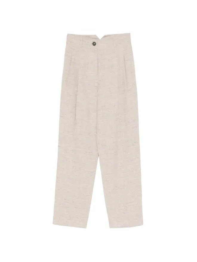 Erika Cavallini Erika Cavallini ボタン付きプリーツパンツの商品画像