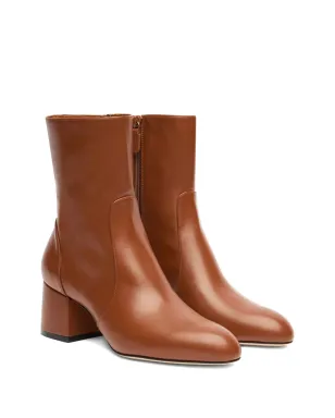 Stuart Weitzman zip block heel essentialist zip 60 ankle boots - Brown - サムネイル2