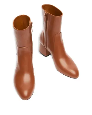 Stuart Weitzman zip block heel essentialist zip 60 ankle boots - Brown - サムネイル3