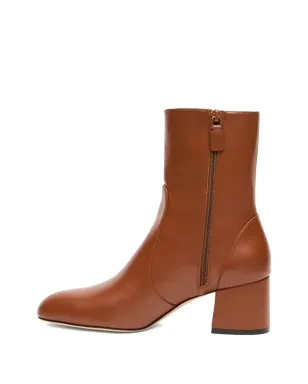 Stuart Weitzman zip block heel essentialist zip 60 ankle boots - Brown - サムネイル4
