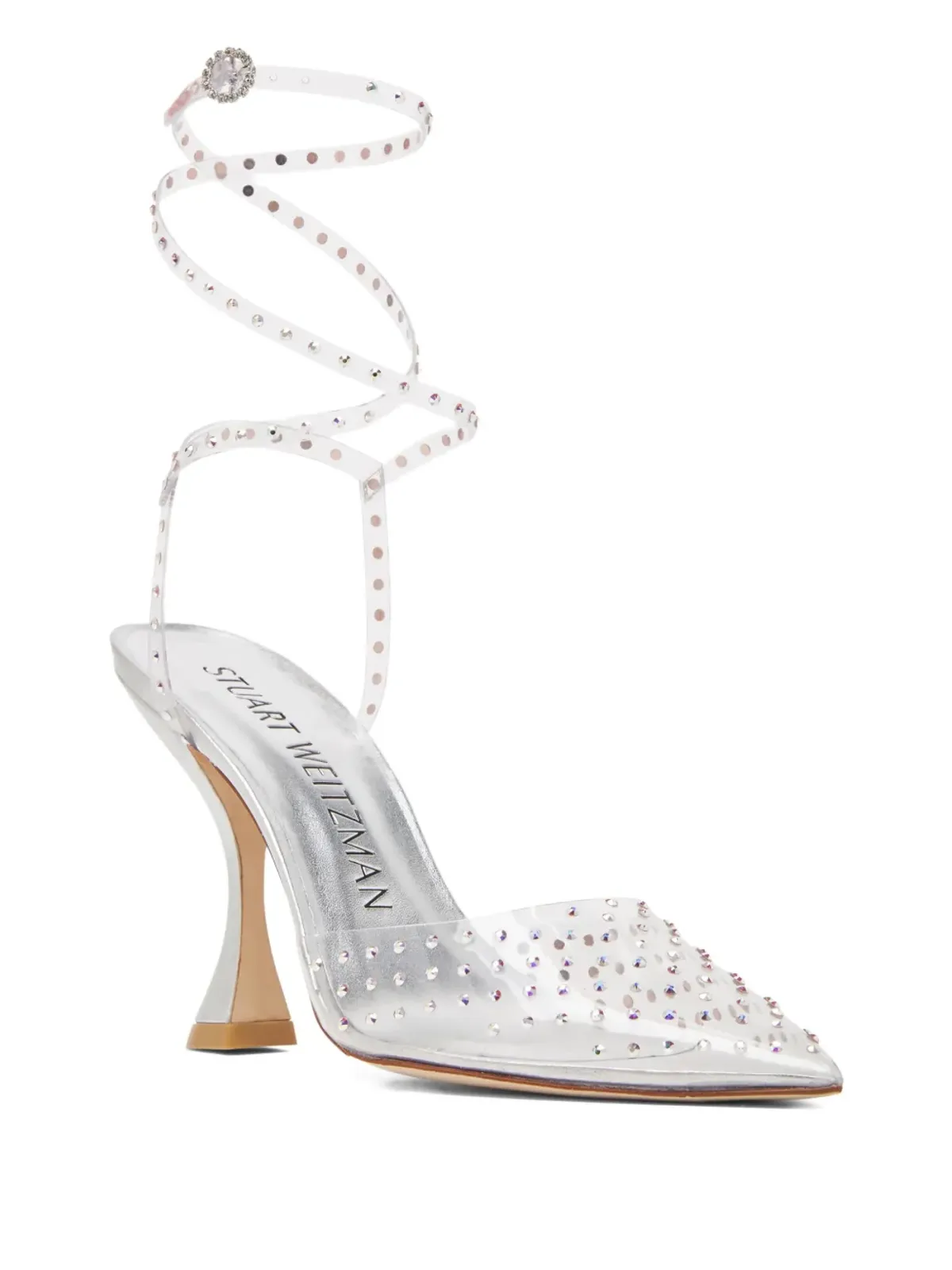 Stuart Weitzman Glam Xcurve エンベリッシュド パンプス - ホワイト - 画像2