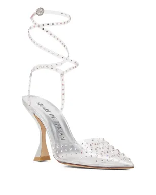 Stuart Weitzman Glam Xcurve エンベリッシュド パンプス - ホワイト - サムネイル2