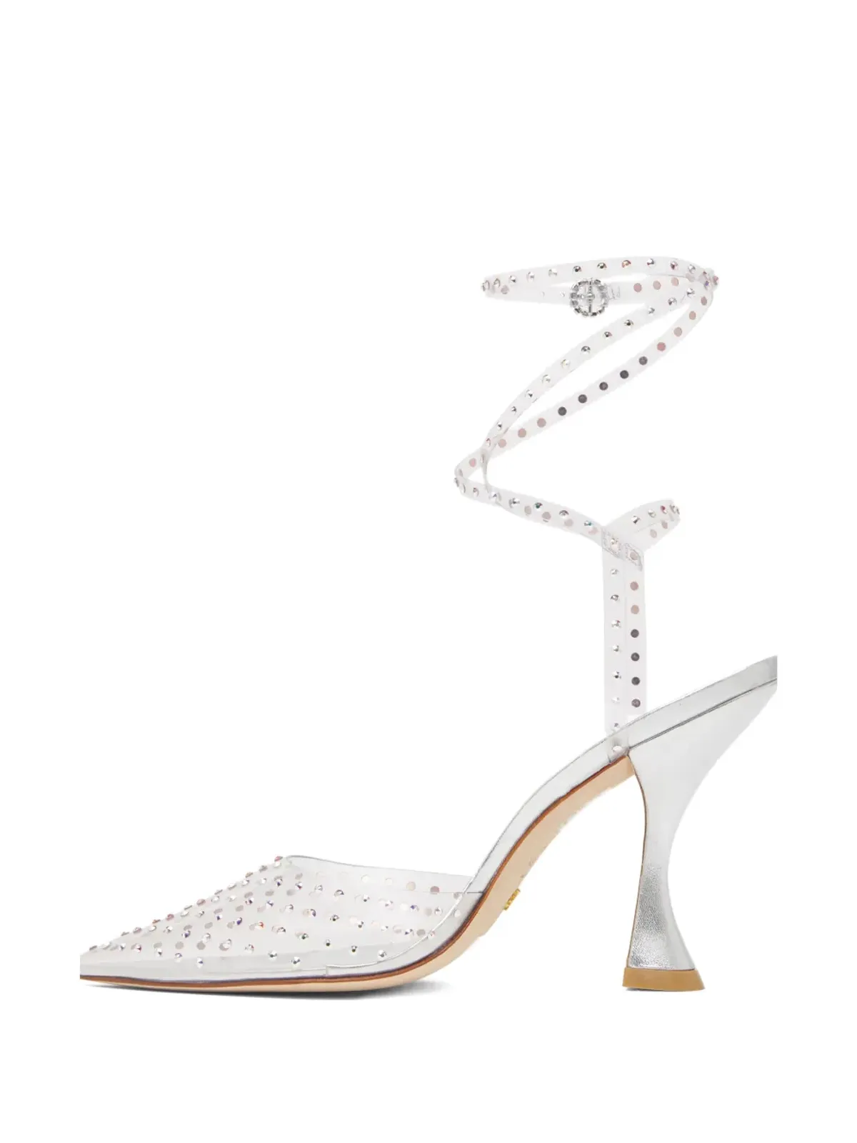 Stuart Weitzman Glam Xcurve エンベリッシュド パンプス - ホワイト - 画像4