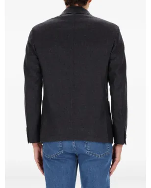 Zegna ボタン付きジャケット グレー - サムネイル4