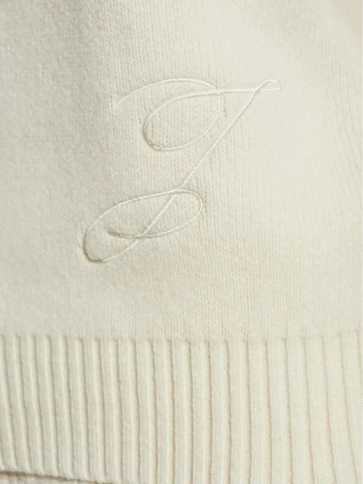 Jacquemus Pallone 刺繍セーター（ニュートラルカラー） - 画像5