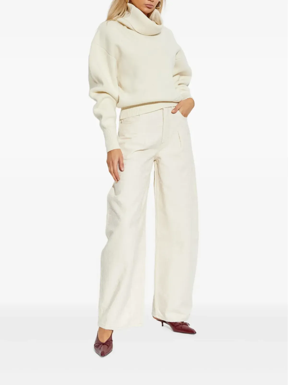 Jacquemus Pallone 刺繍セーター（ニュートラルカラー） - 画像2