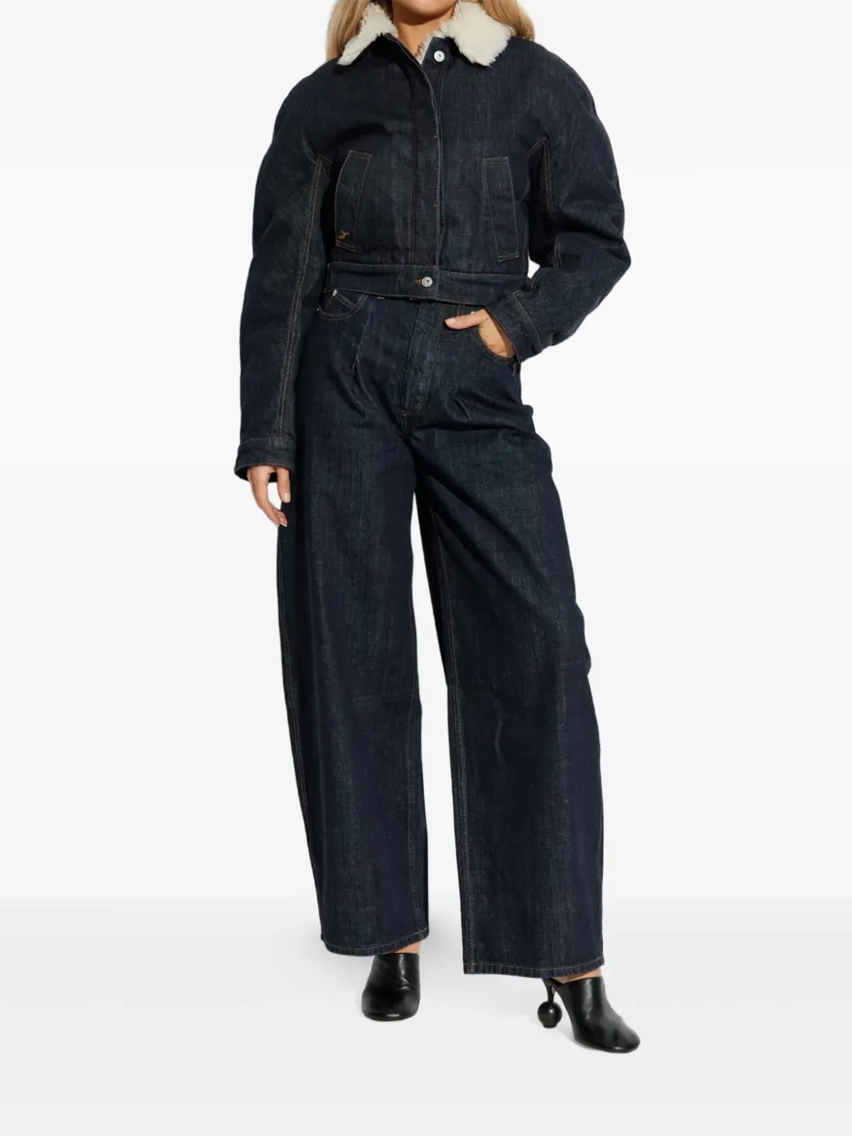 Jacquemus オヴァロ・デ・ニーム デニム ボンバー ジャケット - 画像2