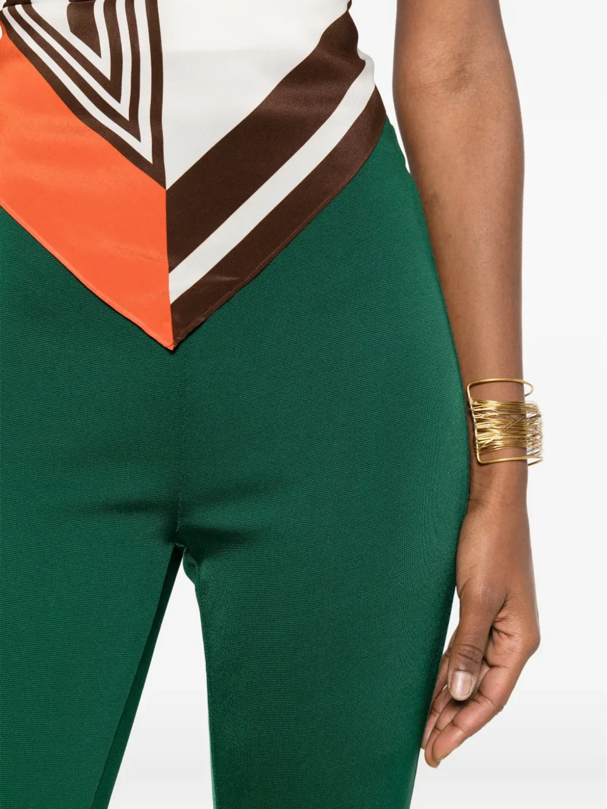 Missoni straight leg tailored trousers - Green - 画像5