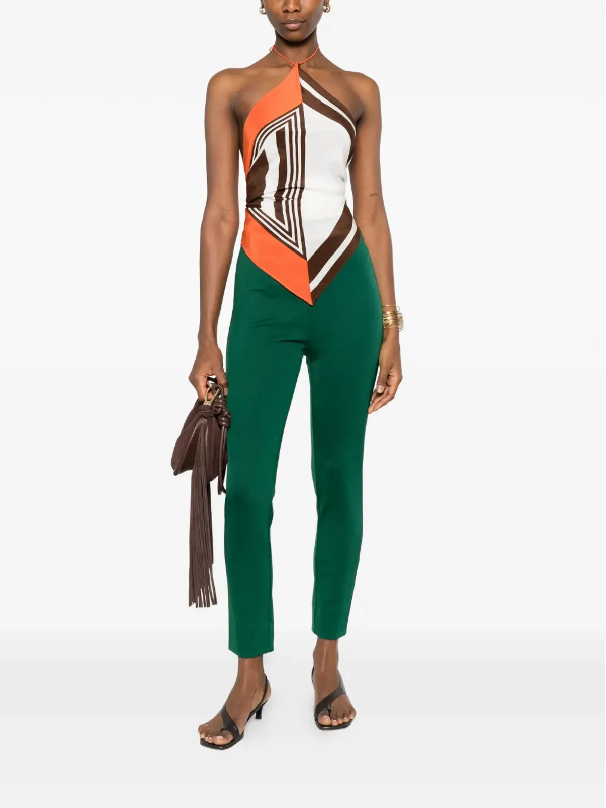 Missoni straight leg tailored trousers - Green - 画像2