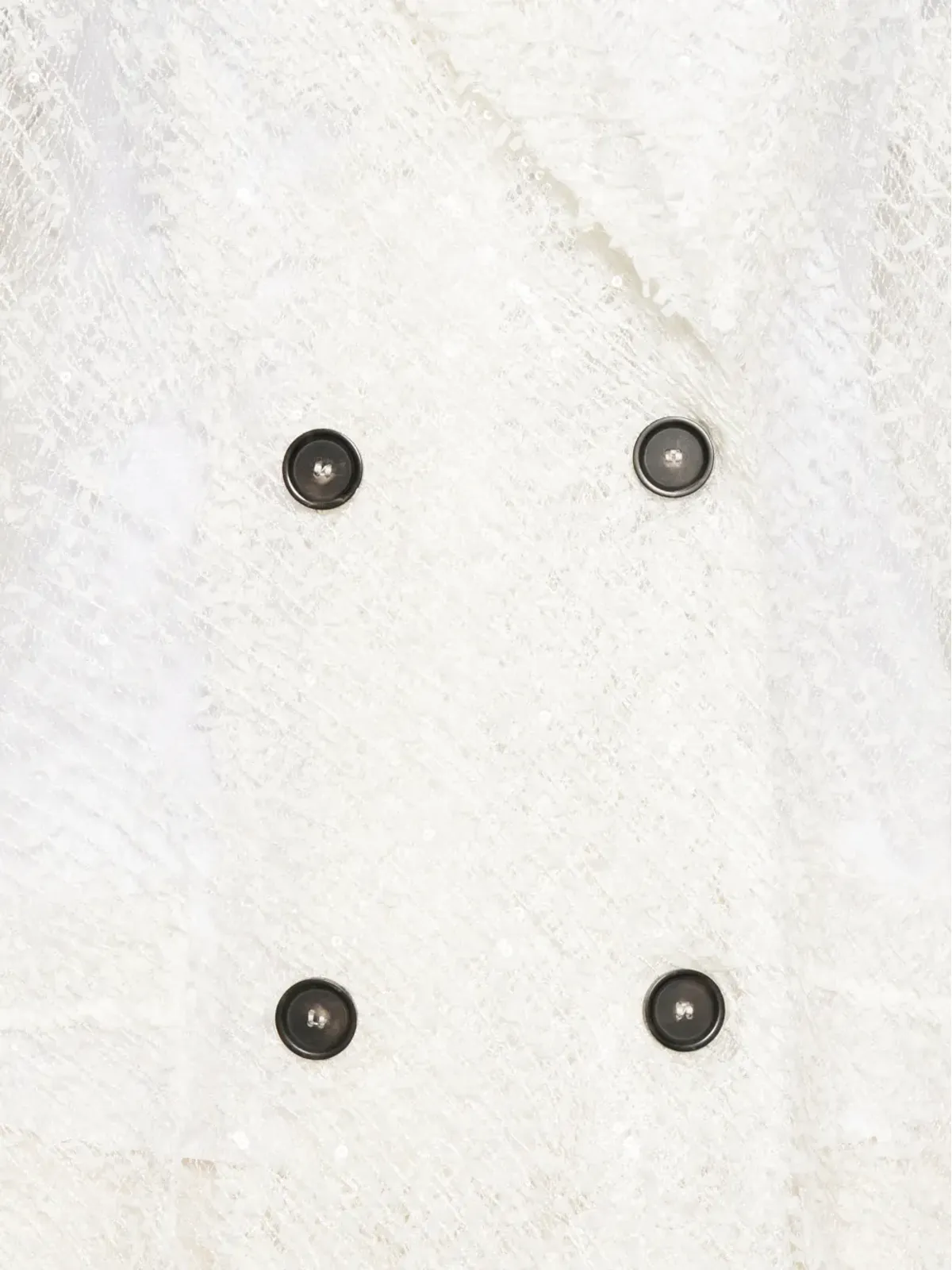 Erika Cavallini ダブルブレスト フリンジジャケット - White - 画像5