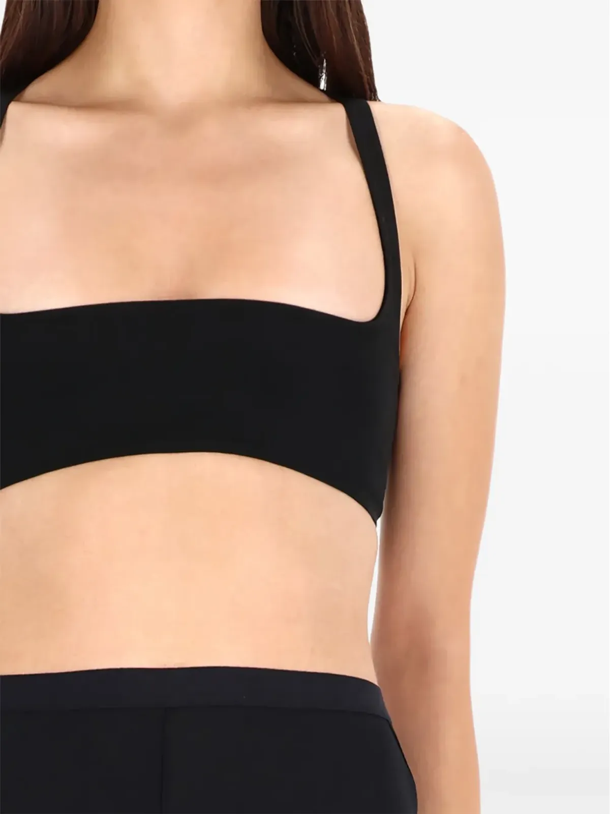 Rick Owens Lilies スクエアネック クロップドトップ - 画像2