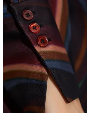 PS Paul Smith ストライプ柄ベルト付きマキシドレス - サムネイル5