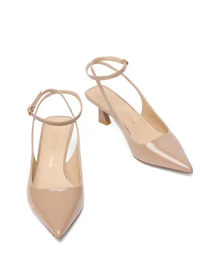 Stuart Weitzman 50mm Vinnie アンクルストラップ・スカルプチュアルヒールパンプス - サムネイル3