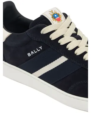 Bally レトロ クレスト ストライプ スエード スニーカー - サムネイル4