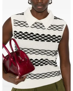 LOEWE スプレッドカラー柄ノースリーブトップス - サムネイル5