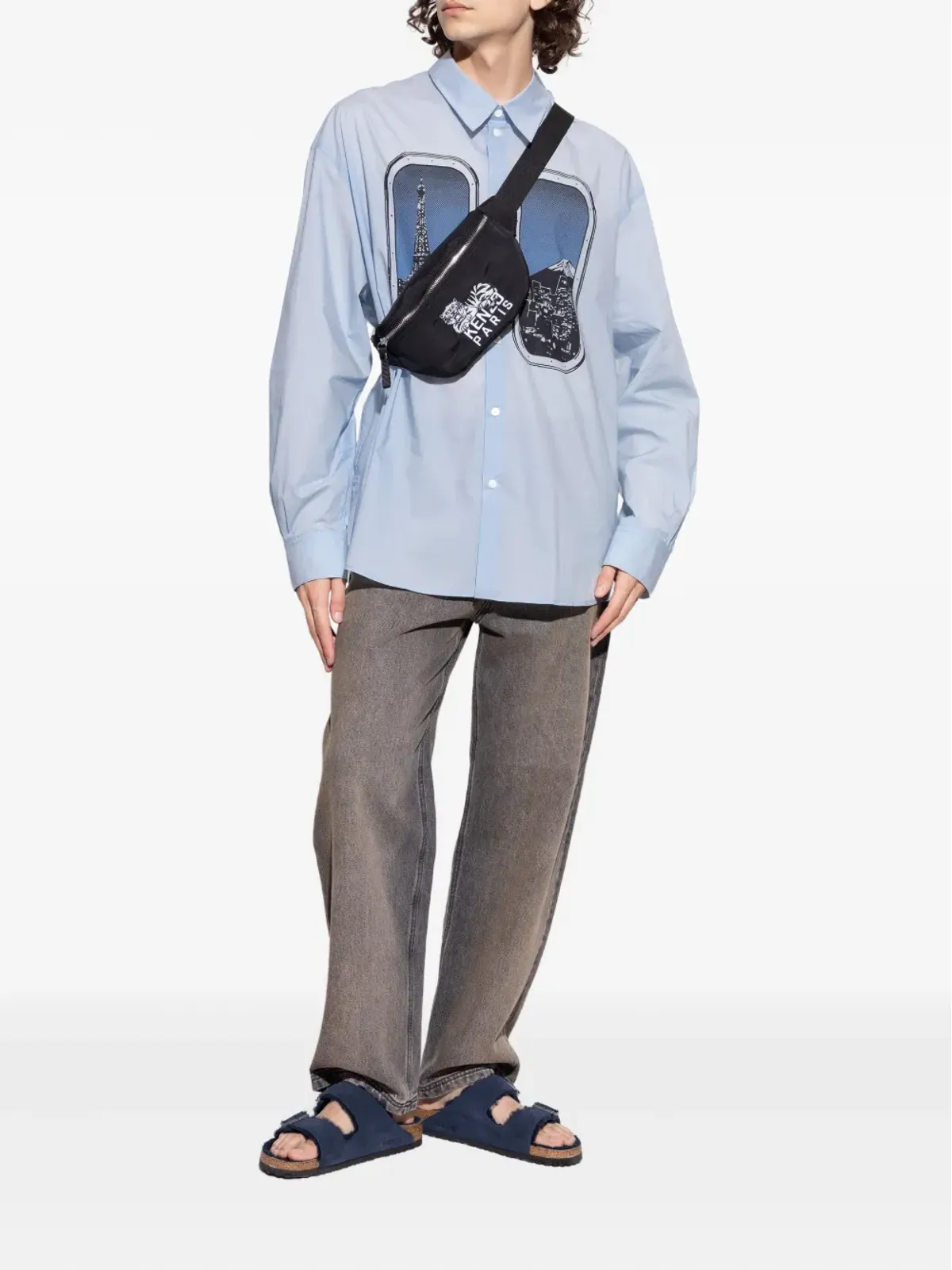 Birkenstock アリゾナ シアリングライニング フラットサンダル - 画像5