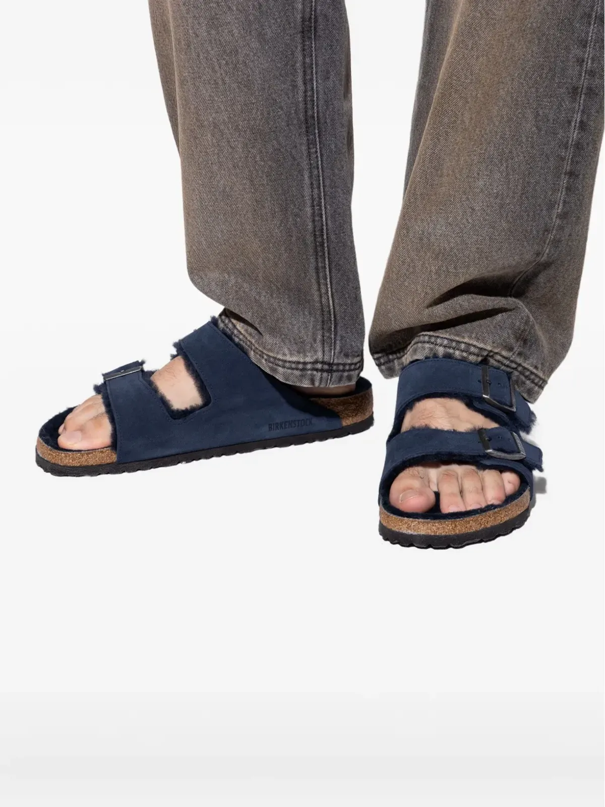 Birkenstock アリゾナ シアリングライニング フラットサンダル - 画像4
