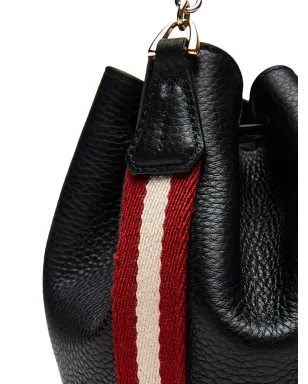 Bally グレインドレザー バケットバッグ - ブラック - サムネイル4