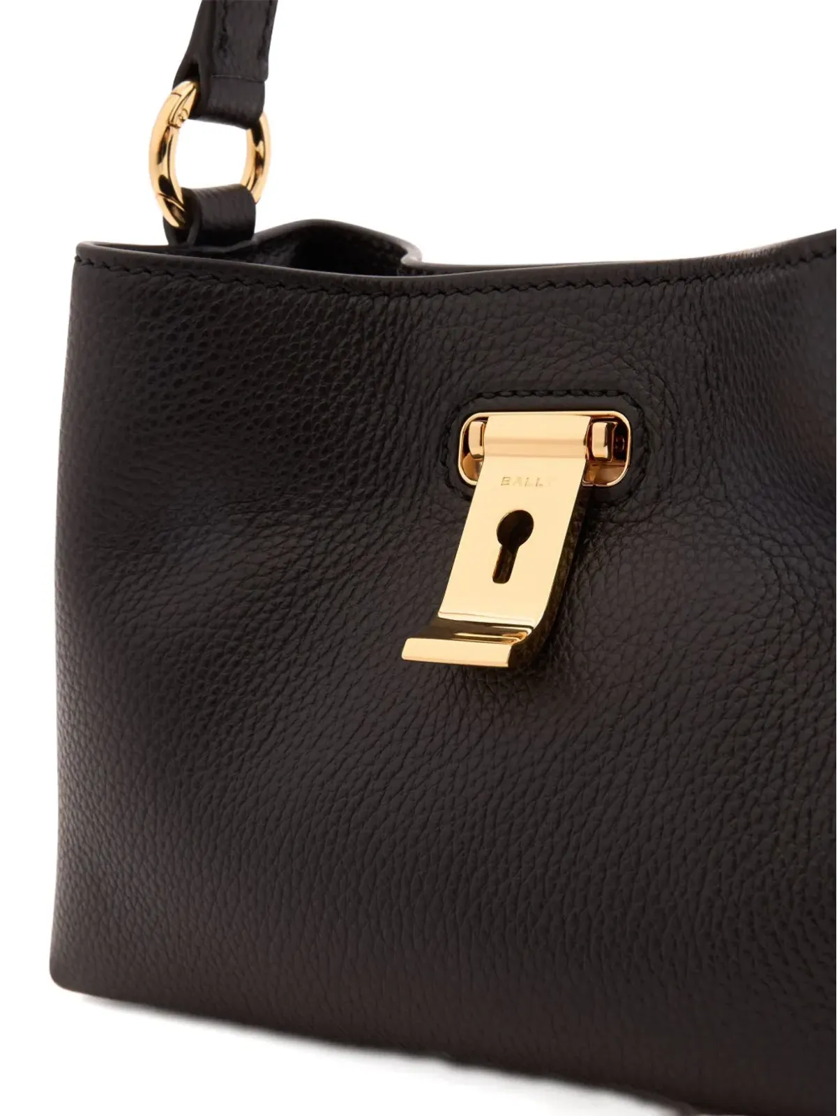 Bally Lock Me グレインドレザートートバッグ - 画像4