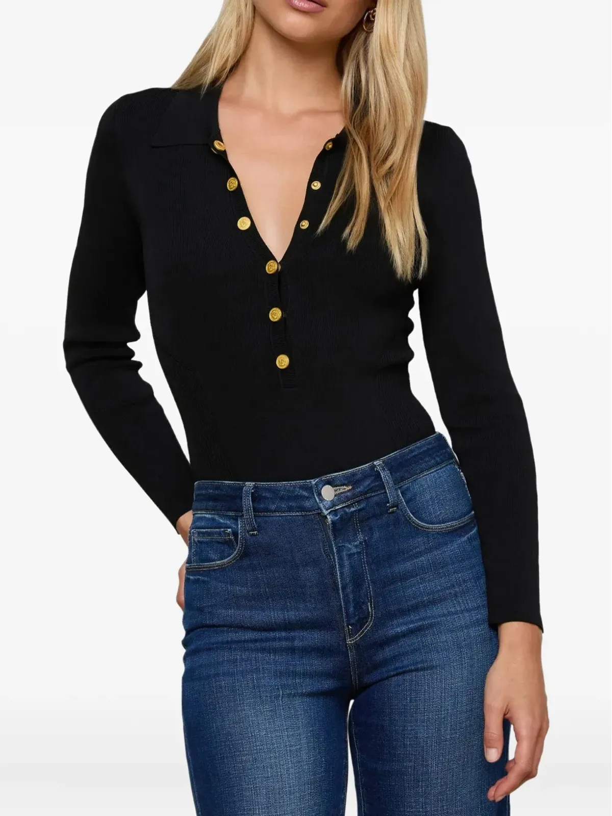 L'Agence Elisabetta knit bodysuit - 画像2