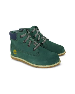 Timberland Kids レースアップ ロゴ ブーツ - サムネイル1