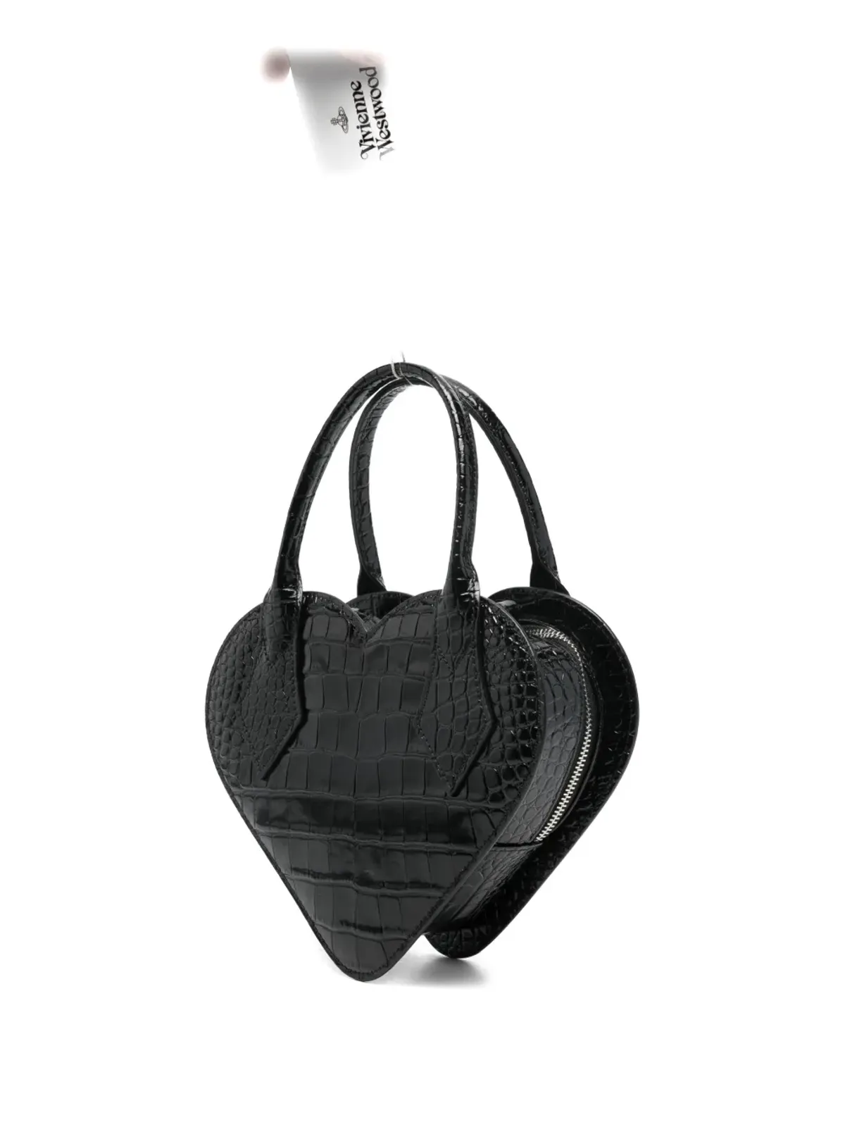 Vivienne Westwood ジョセフィン ハート トートバッグ ブラック - 画像3
