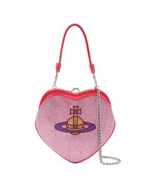 Vivienne Westwood Belle heart-frame ホットフィックス トートバッグ - Red - サムネイル1