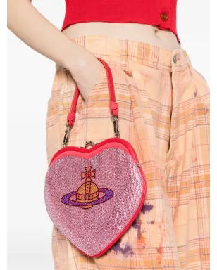 Vivienne Westwood Belle heart-frame ホットフィックス トートバッグ - Red - サムネイル2