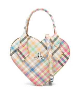Vivienne Westwood ジョセフィーネ ハート柄チェック トートバッグ - Neutrals - サムネイル1