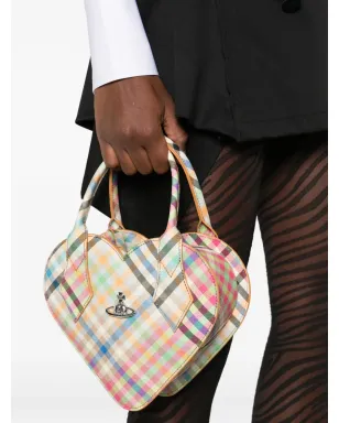 Vivienne Westwood ジョセフィーネ ハート柄チェック トートバッグ - Neutrals - サムネイル2