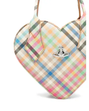 Vivienne Westwood ジョセフィーネ ハート柄チェック トートバッグ - Neutrals - サムネイル4