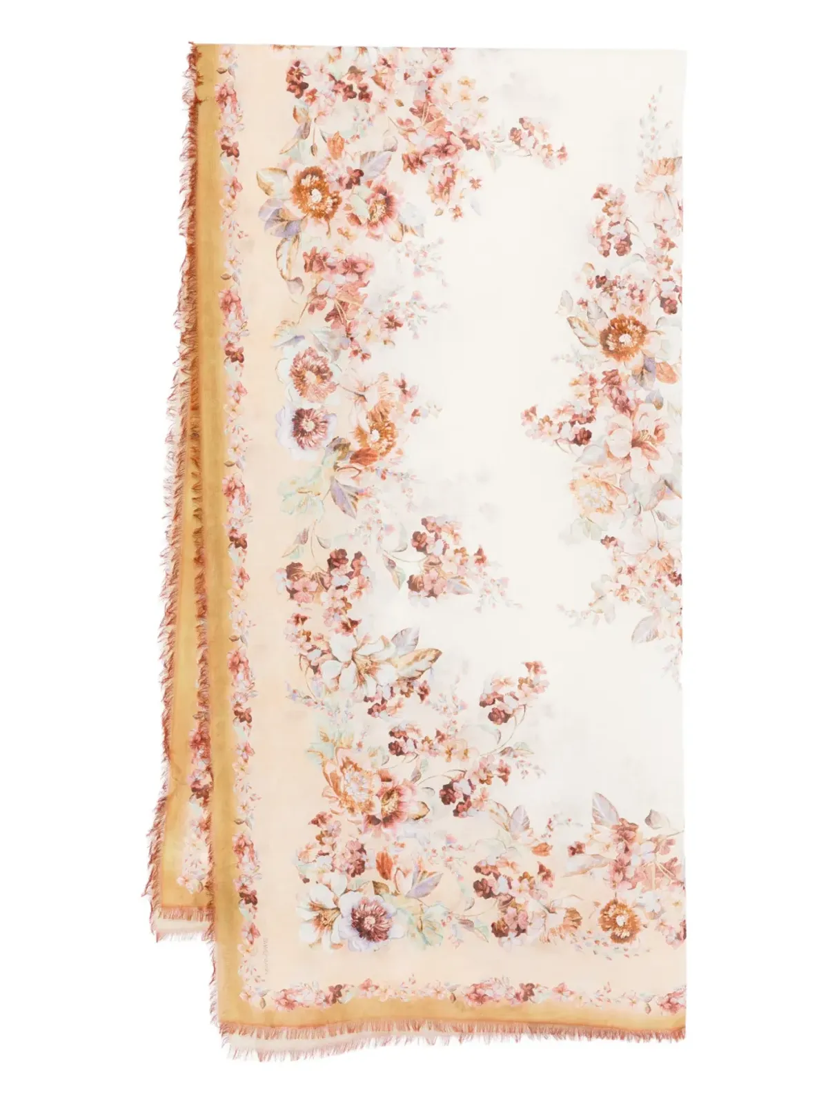 ZIMMERMANN 花柄プリント フリンジ付きパレオ - 画像1