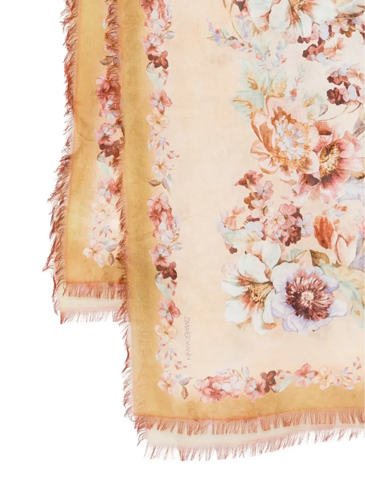 ZIMMERMANN 花柄プリント フリンジ付きパレオ - 画像3