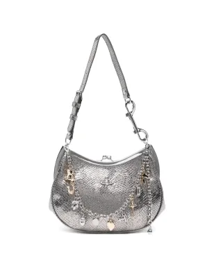 Vivienne Westwood パイソンエンボスレザーショルダーバッグ - サムネイル1