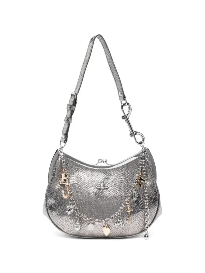 Vivienne Westwood Vivienne Westwood パイソンエンボスレザーショルダーバッグの商品画像