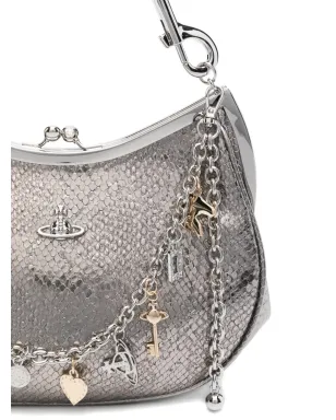 Vivienne Westwood パイソンエンボスレザーショルダーバッグ - サムネイル4
