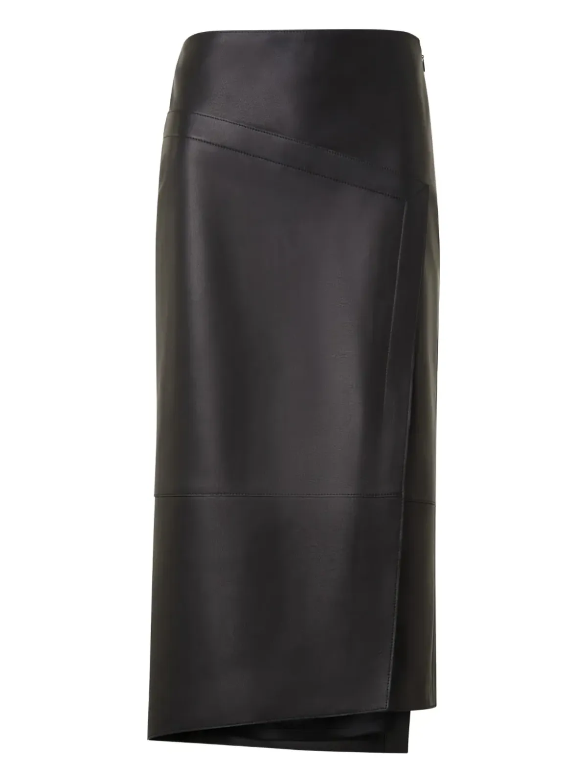 Akris レザーアシンメトリースカート - 画像1