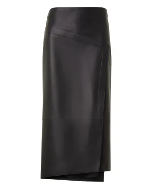 Akris レザーアシンメトリースカート - サムネイル1