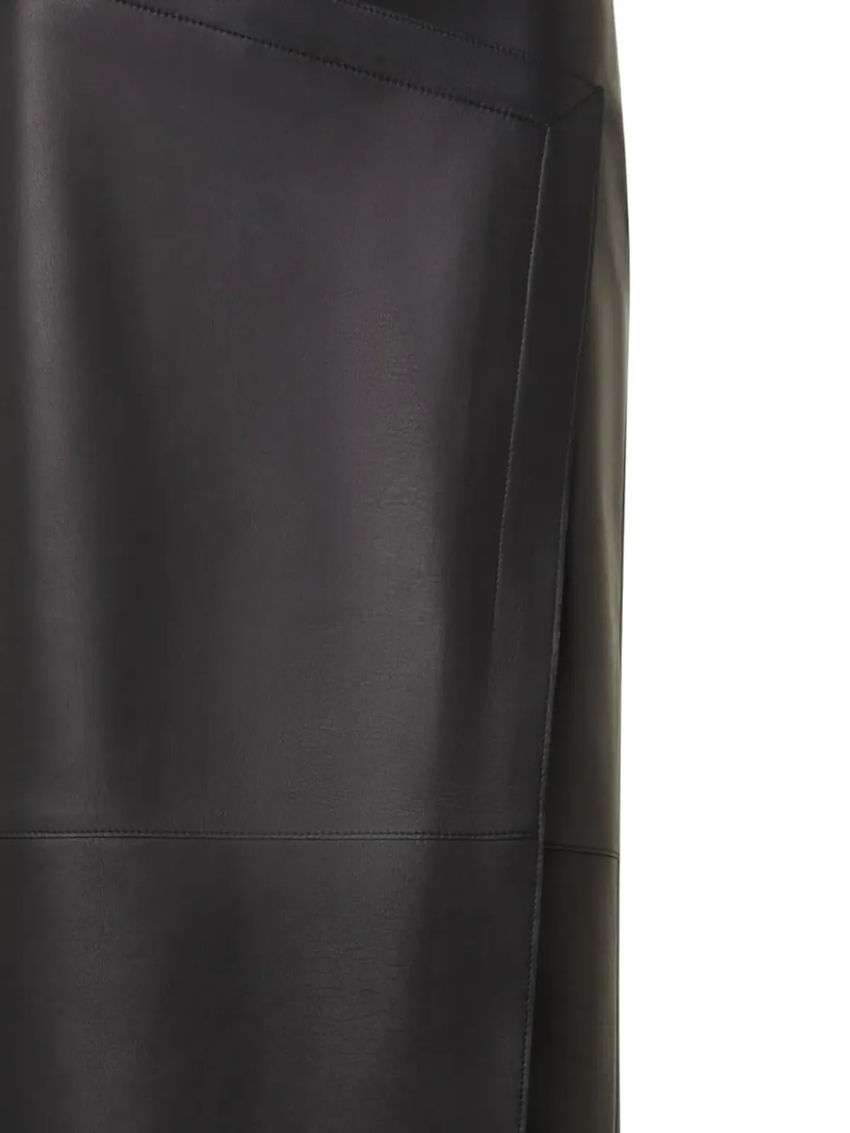 Akris レザーアシンメトリースカート - 画像2
