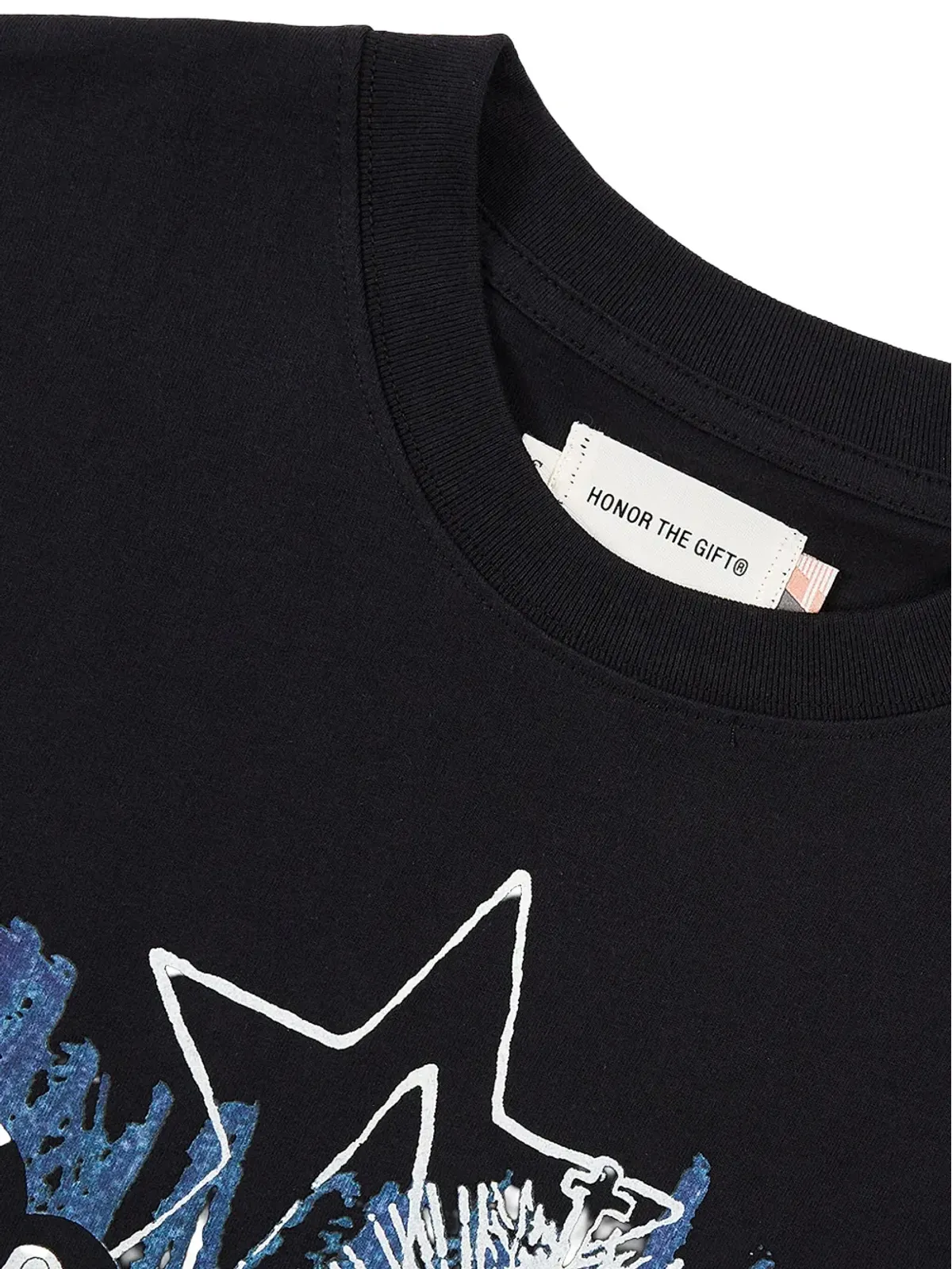 Honor The Gift ポップアート ロングスリーブ Tシャツ - ブラック - 画像2