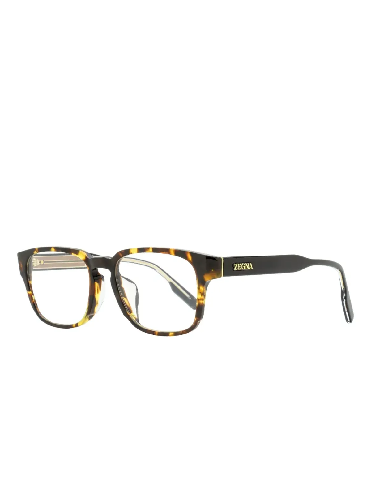Zegna 長方形キーホールブリッジメガネ - 画像2