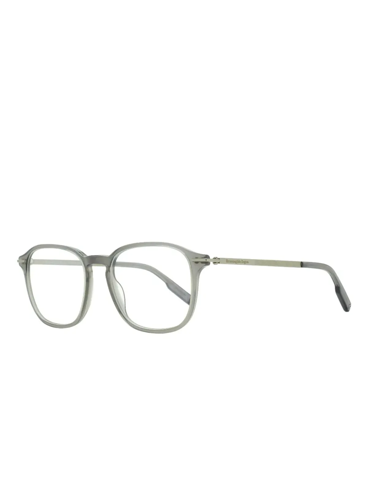 Zegna キーホールスクエアフレーム眼鏡 - 画像2