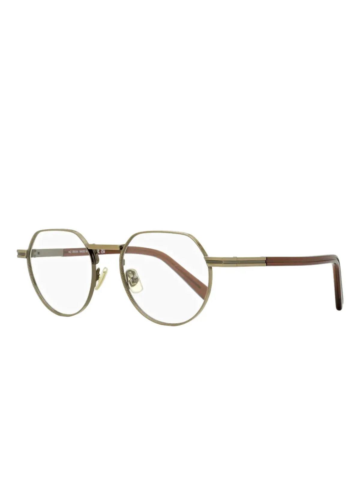Zegna 5286 オプティカルフレーム（ブラウン） - 画像2