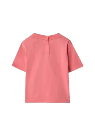 Burberry Kids チェック柄ストライプTシャツ - ピンク - サムネイル2
