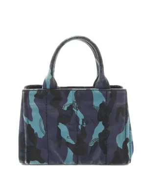 Prada Pre-Owned 2000s Kanapa camouflage tote bag - Blue - サムネイル1