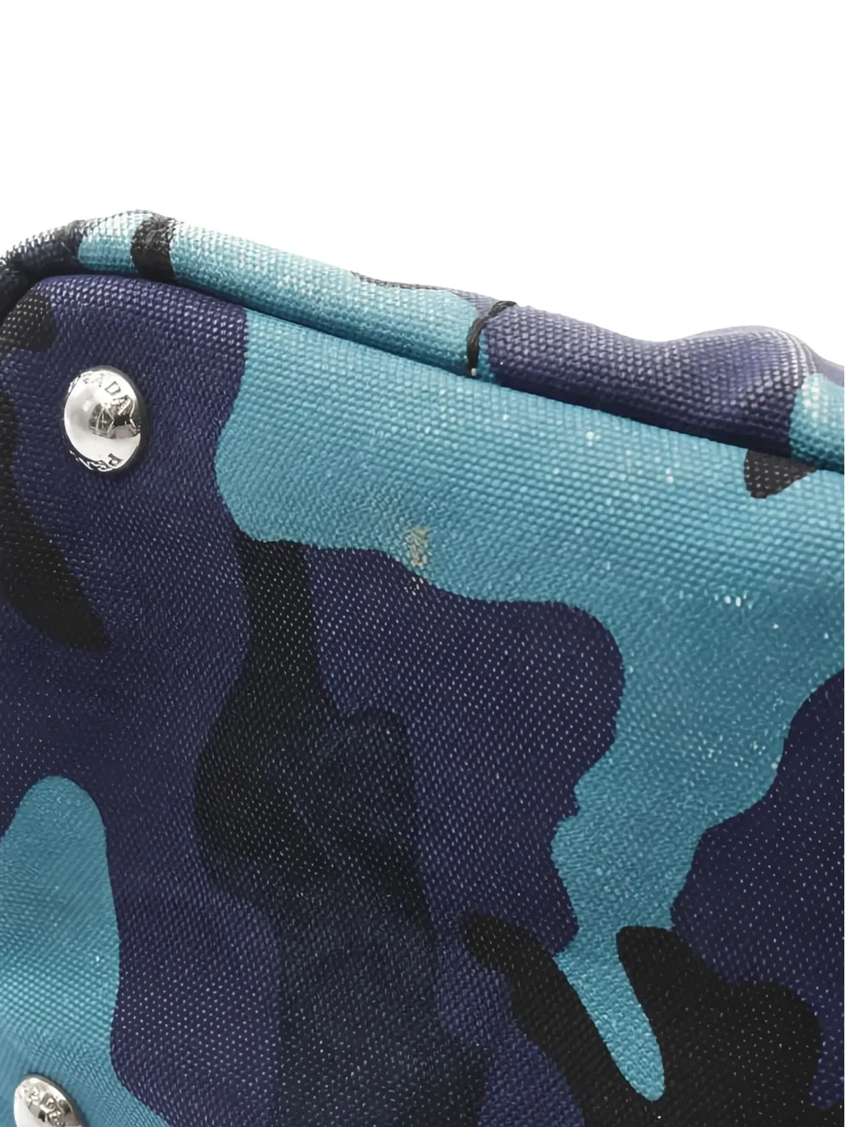 Prada Pre-Owned 2000s Kanapa camouflage tote bag - Blue - 画像3